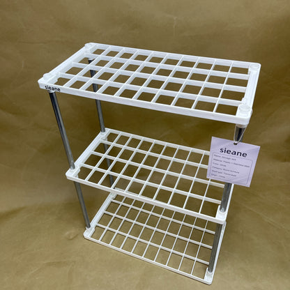 sieane   Storage racks,Plastic Storage Shelves, Pantry, Office, Closet and Garage Shelves, Easy to Assemble,Durable Plastic Shelving