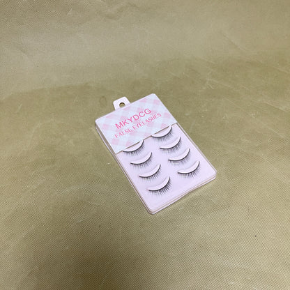 MKYDCG False Eyelashes, Natural Look, 100% Handmade Eyelashes Natural Look Fake Lashes Lightweight Lashes