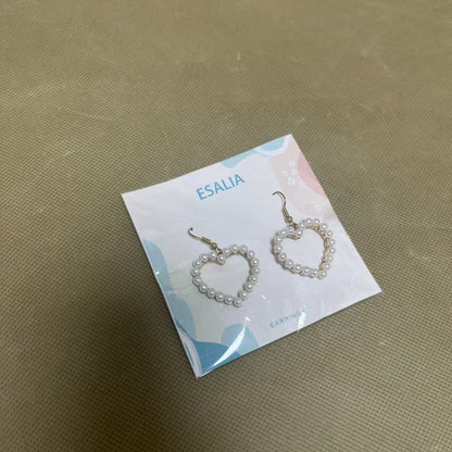 ESALIA  Earrings, Silver Plated Pearl Drop Dangle Earrings for Women Long Chain Tassel Earrings Statement