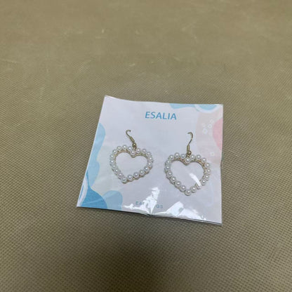 ESALIA  Earrings, Silver Plated Pearl Drop Dangle Earrings for Women Long Chain Tassel Earrings Statement