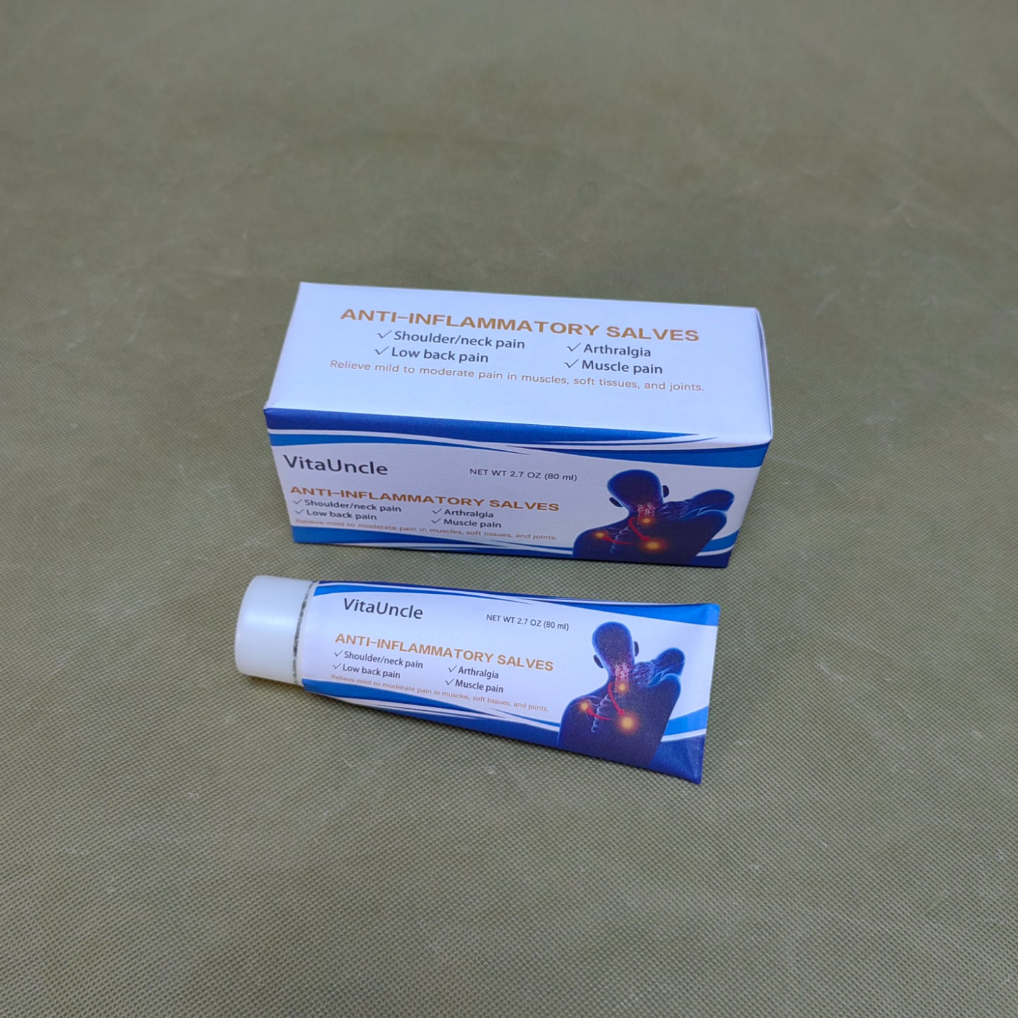 VitaUncle Anti-inflammatory salves,Arthritis, Bursitis, & Tendonitis,Fast-Acting Formula with Natural Ingredients,2.7 oz