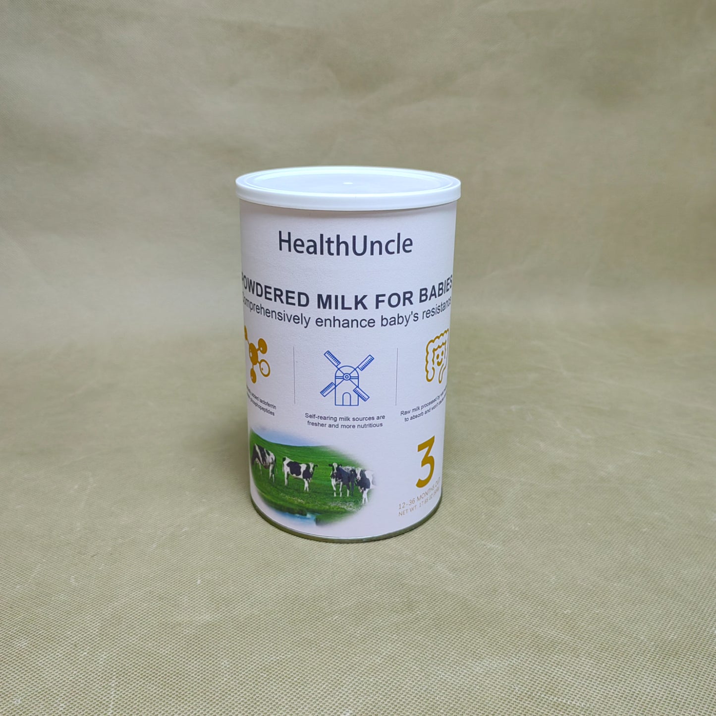 HealthUncle Powdered milk for babies,Premium Infant Formula for Babies Ages 12–36 Months,Nutritionally Complete,17.65- oz