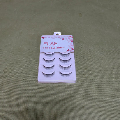 ELAE  False  eyelashes,False & Reusable Eyelashes,Easy to Apply, Round Style, Lash Glue not Included