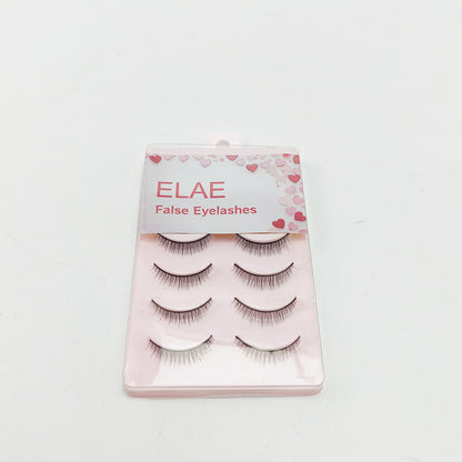 ELAE  False  eyelashes,False & Reusable Eyelashes,Easy to Apply, Round Style, Lash Glue not Included