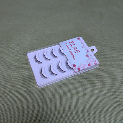 ELAE  False  eyelashes,False & Reusable Eyelashes,Easy to Apply, Round Style, Lash Glue not Included