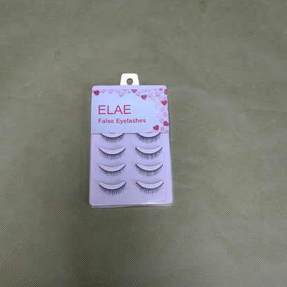ELAE  False  eyelashes,False & Reusable Eyelashes,Easy to Apply, Round Style, Lash Glue not Included