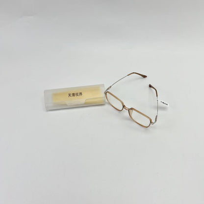 Eyeglasses , Non-Prescription Clear Lens Metal Frame Fashion Eyewear for Women Men