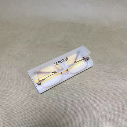 Eyeglasses , Non-Prescription Clear Lens Metal Frame Fashion Eyewear for Women Men