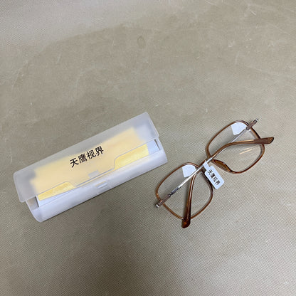 Eyeglasses , Non-Prescription Clear Lens Metal Frame Fashion Eyewear for Women Men
