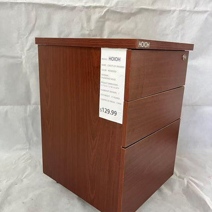 HOIOH  Chests of drawers,3 Drawer Dresser for Bedroom,  Wood Storage Dresser with Drawers for Living Room Hallway Entryway