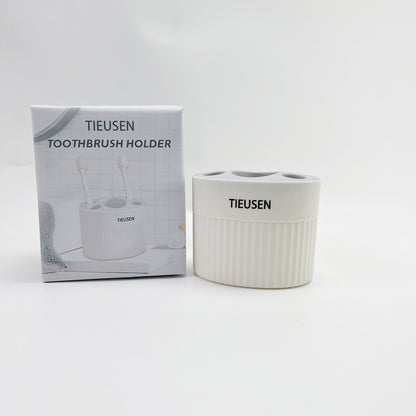 TIEUSEN    Toothbrush Holder ,Plastic Detachable for Easy Cleaning Multi-Functional Storage,for Bathroom Vanity