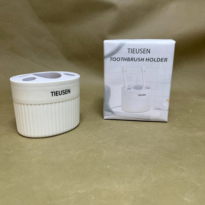TIEUSEN    Toothbrush Holder ,Plastic Detachable for Easy Cleaning Multi-Functional Storage,for Bathroom Vanity