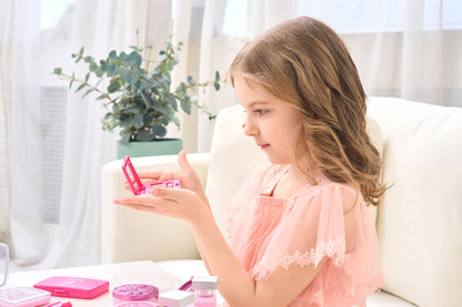 YIYZAOF   Toy imitation cosmetics,Toddler Makeup Kit for Play Vanity Set, Washable Fake Cosmetic Dress Up Toys