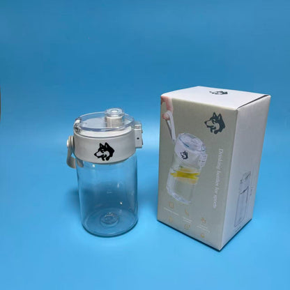 Drinking bottles for sports , Sports Water Bottle Drink Cup Portable Transparent， Reusable Sports Water Bottle