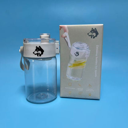 Drinking bottles for sports , Sports Water Bottle Drink Cup Portable Transparent， Reusable Sports Water Bottle
